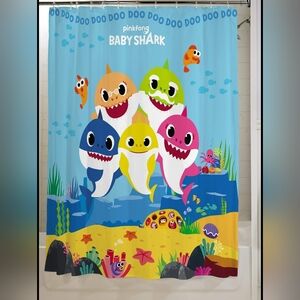 Pinkfong Baby Shark Shower Curtain Cloth